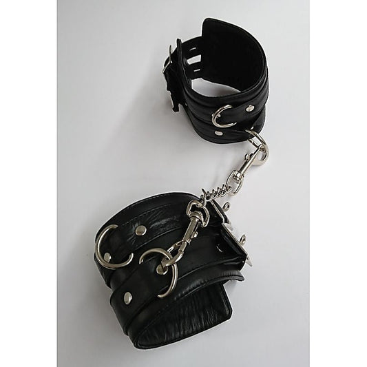NY Bondage Club Leather Ankle Cuffs - Cuffs and Restraints