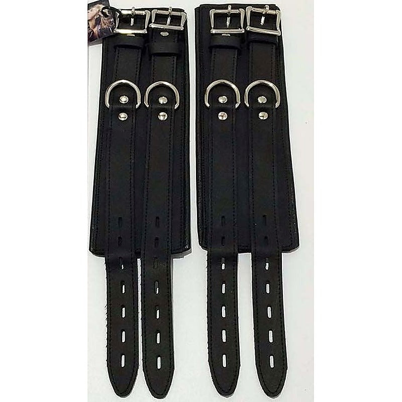 Leather Ankle Cuffs by Hell's Couture - Cuffs and Restraints