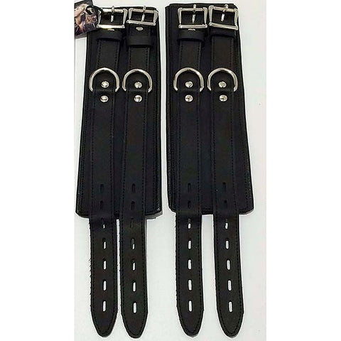 Leather Ankle Cuffs by Hell's Couture - Cuffs and Restraints
