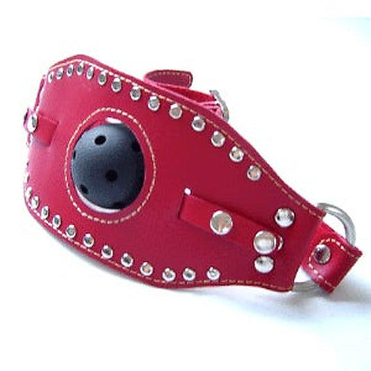 Kinky Leather Ball Gag - Bondage Gags and Bits