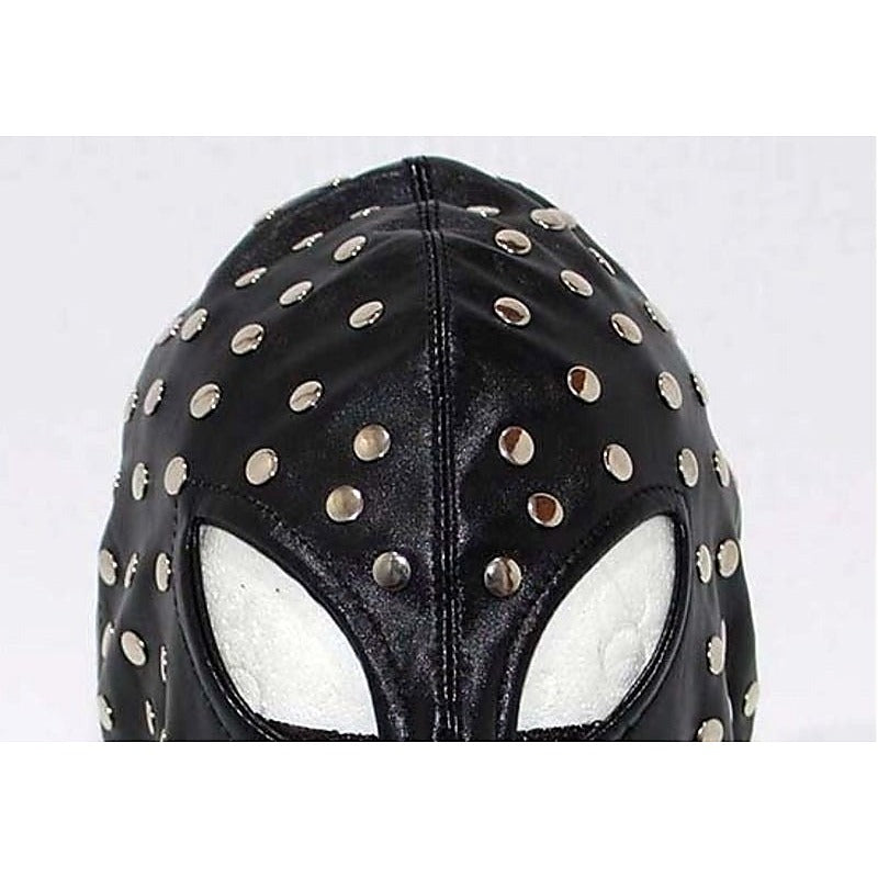 Achilles Extreme Studded Leather BDSM Hood by Hell's Couture - Bondage Hoods