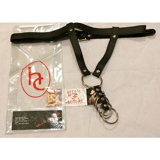 Sinvention Leather Harness With Gates of Hell Rings