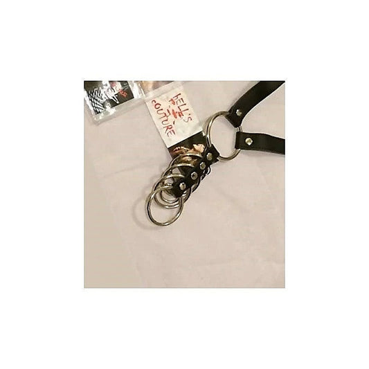 Sinvention Leather Harness With Gates of Hell Rings
