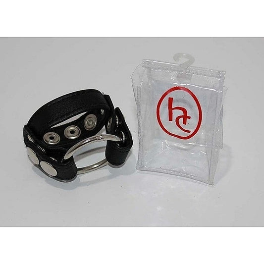 Sinners Leather Cock Ring With O-Ring