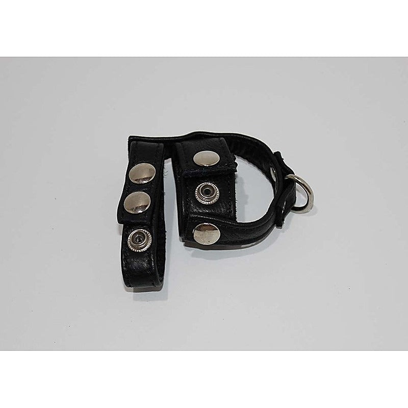 Leather Cock Ring and Ball Harness by Hell's Couture - Cuffs and Restraints