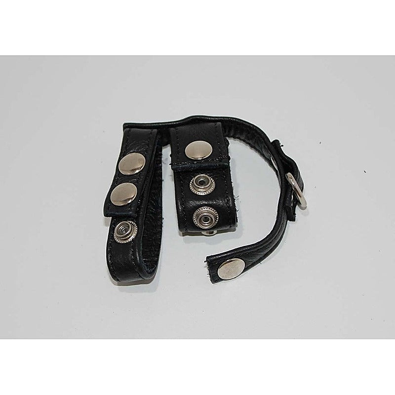 Leather Cock Ring and Ball Harness by Hell's Couture - Cuffs and Restraints