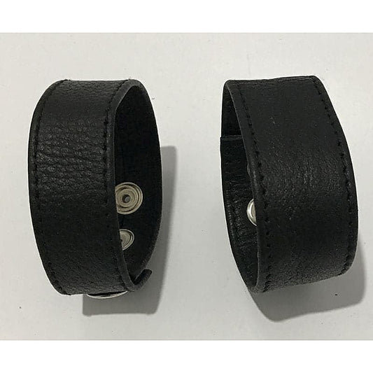 Hell's Couture Three-Snap Buckle Leather Cock Ring - Unmatched Pleasure - Cock Rings