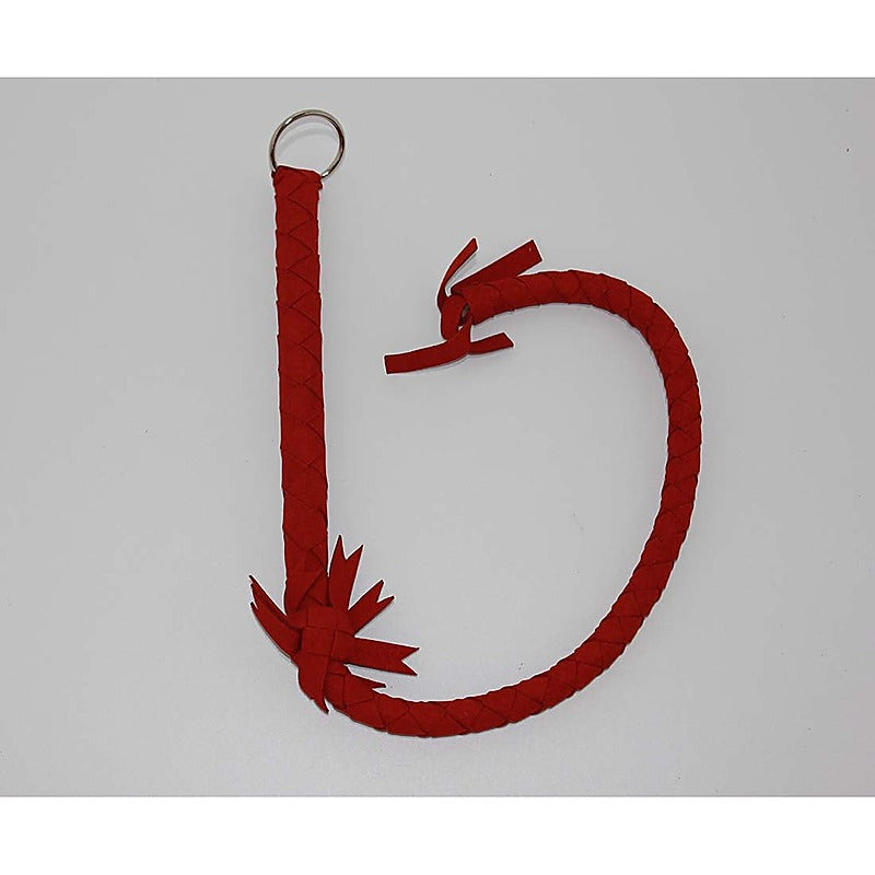 Red Soft Leather Metal O Ring - Bondage Gags and Bits