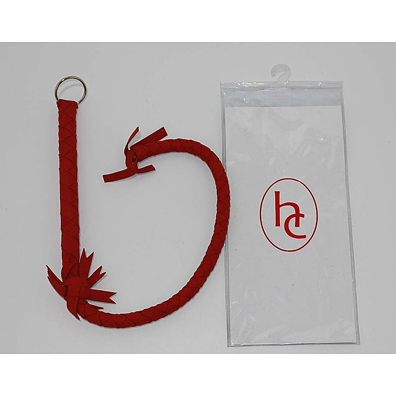 Red Soft Leather Metal O Ring - Bondage Gags and Bits