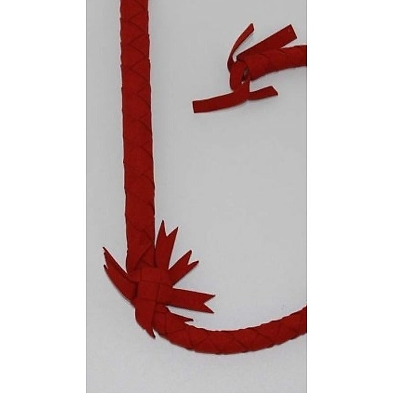 Red Soft Leather Metal O Ring - Bondage Gags and Bits