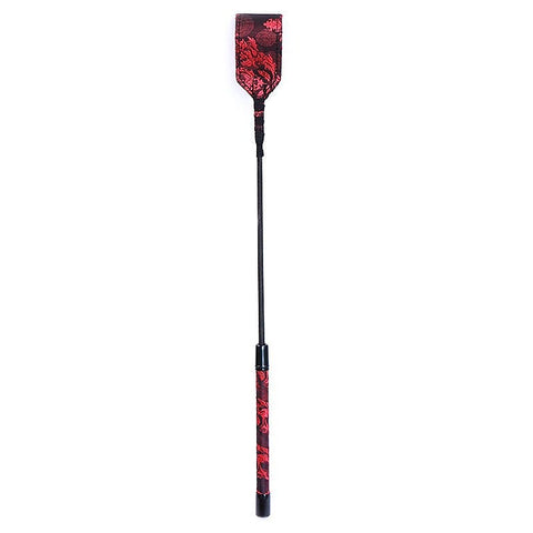 Red and Black Embossed Riding Crop - Whips And Crops