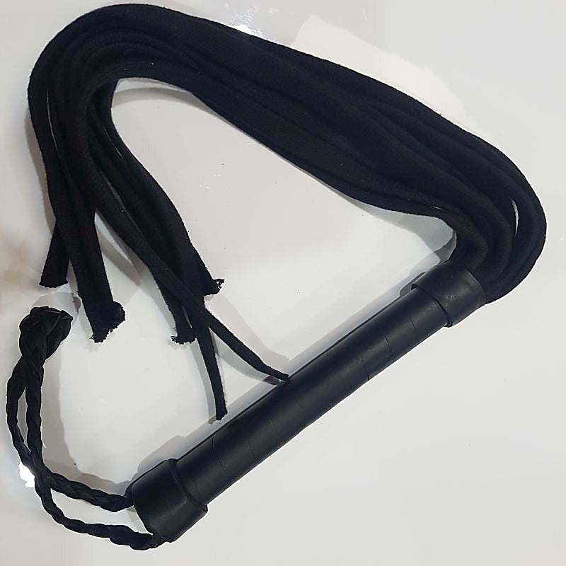 Sounds Naughty Shoelace Flogger by Hell's Couture - Whips And Crops