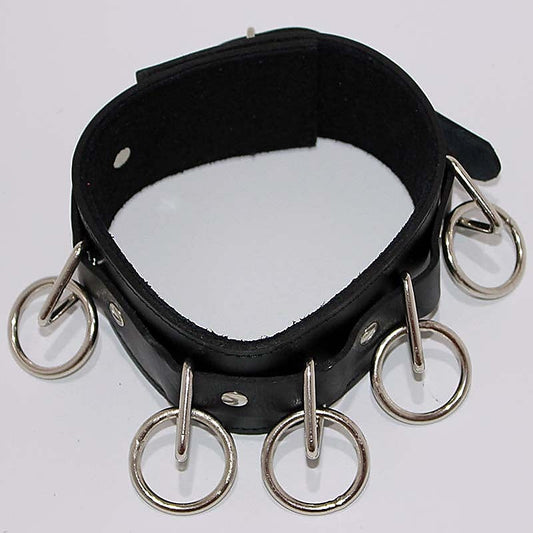 Luxurious BDSM Leather Collar - Surrender or Dominate - Collars and Leads