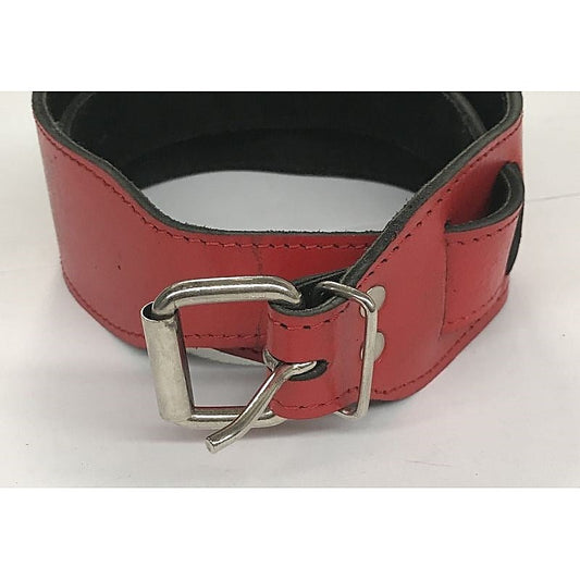 Hell's Couture Passion-Igniting Adjustable Red Leather Collar - Collars and Leads