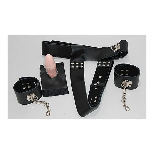 KinkStore Chastity Waist Harness with Butt Plug - Male Chastity