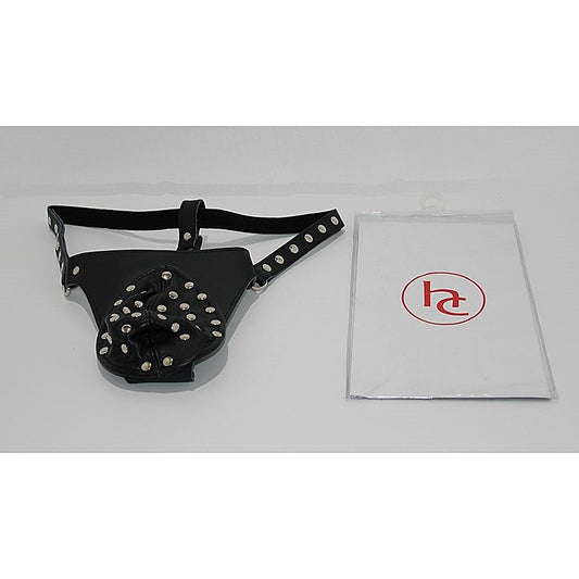 Dominate with Tactile Allure - Hell's Couture Studded Leather Jock Strap - His Fetish