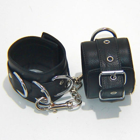 Sins4You Leather Wrist Cuffs by Hell's Couture - Cuffs and Restraints