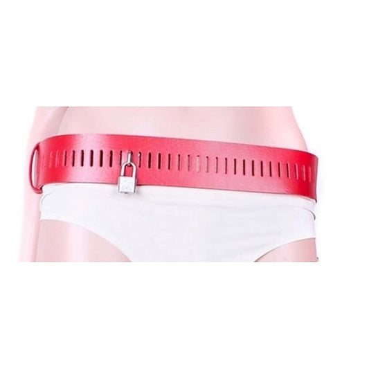 KookieLeather Wrist and Thigh Restraints Red - Cuffs and Restraints