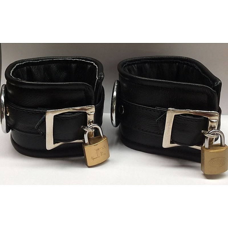 ErosLeather Ankle Cuffs by Hell's Couture - Cuffs and Restraints