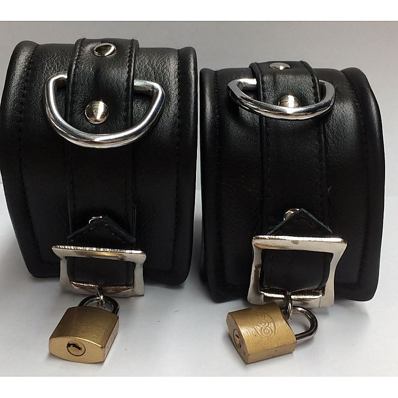 ErosLeather Wrist Cuffs by Hell's Couture - Cuffs and Restraints