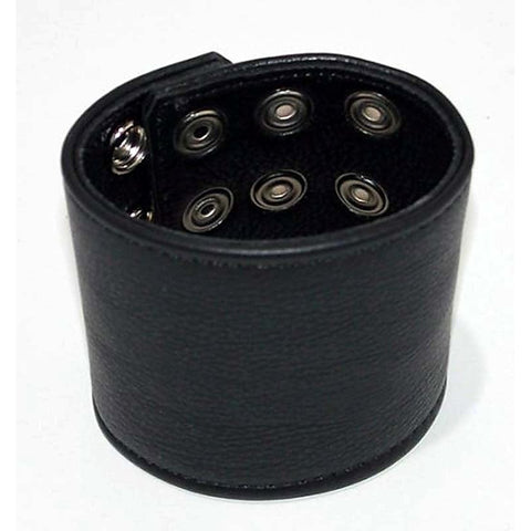 Restrained & Elegant Leather Wrist Band by Hell's Couture - Cuffs and Restraints
