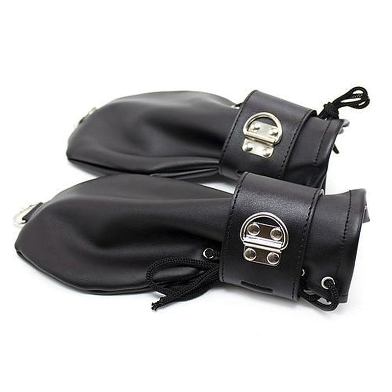 Spartacus Faux Leather BDSM Mittens by Hell's Couture - Cuffs and Restraints