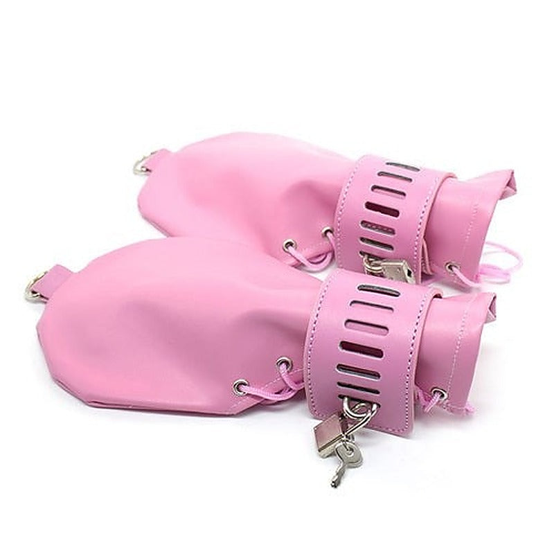 Spartacus Faux Leather BDSM Mittens by Hell's Couture - Cuffs and Restraints