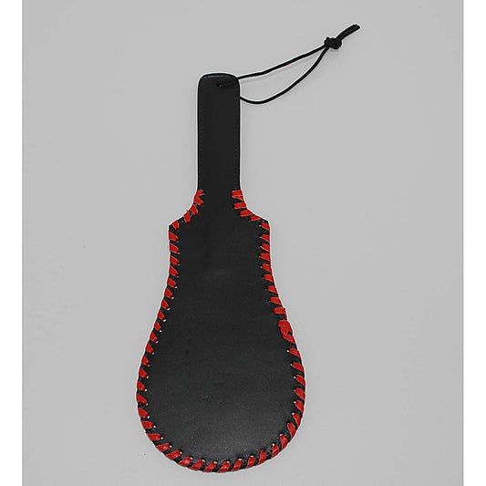 Whipped Ass Oval Leather Paddle 35cm - Paddles And Slappers