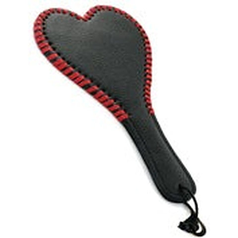 Kitties playpen Heart Shaped Leather Paddle 28cm - Paddles And Slappers