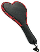 Kitties playpen Heart Shaped Leather Paddle 28cm - Paddles And Slappers