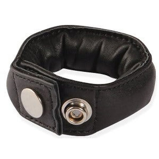 Subshop Single Weighted Leather Cock Ring