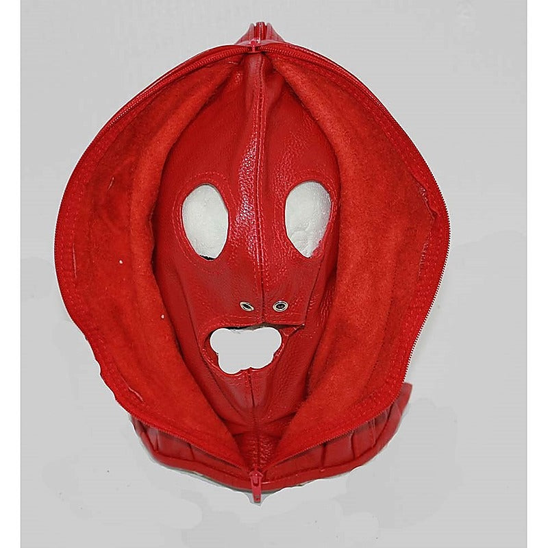 Randies Bondage Hood With Zipper Face - Bondage Hoods