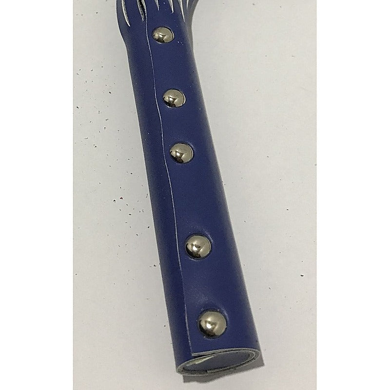 Premium Blue Leather Whip by Hell's Couture - Whips And Crops