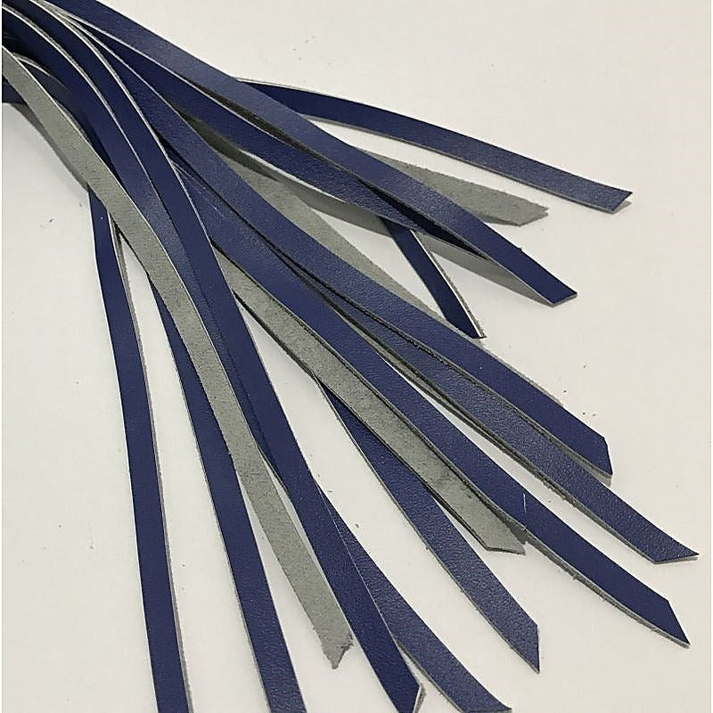 Premium Blue Leather Whip by Hell's Couture - Whips And Crops