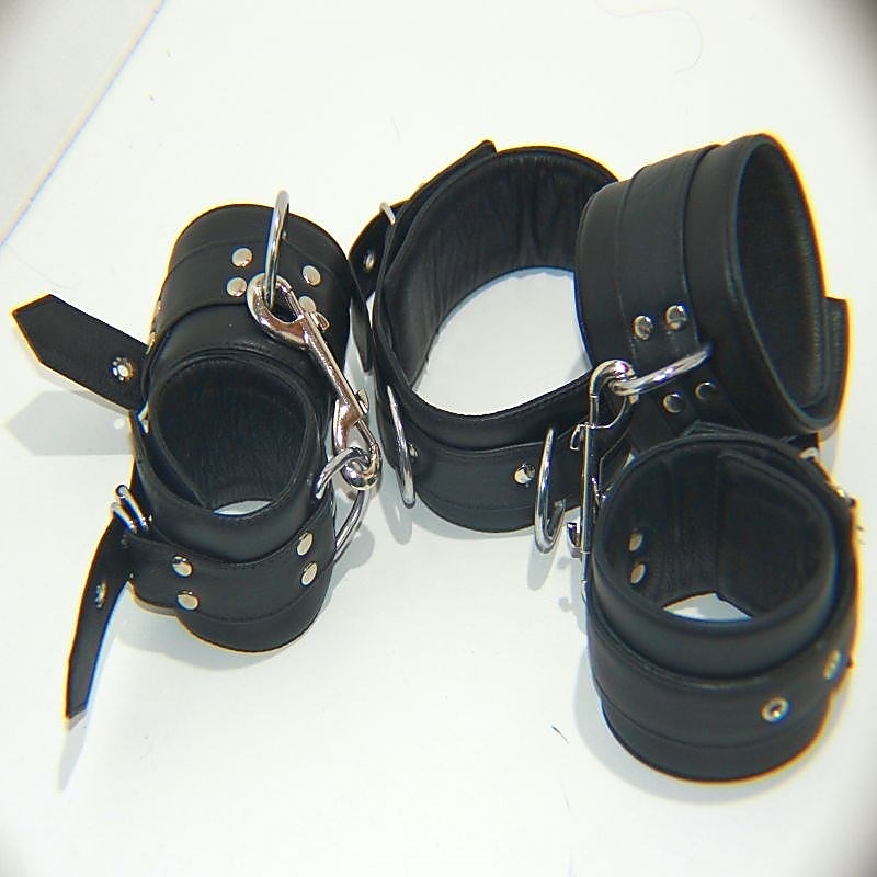 The Specialist Leather Bondage Set by Hell's Couture - Cuffs and Restraints