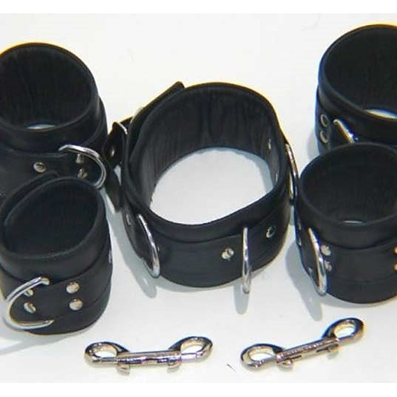 The Specialist Leather Bondage Set by Hell's Couture - Cuffs and Restraints