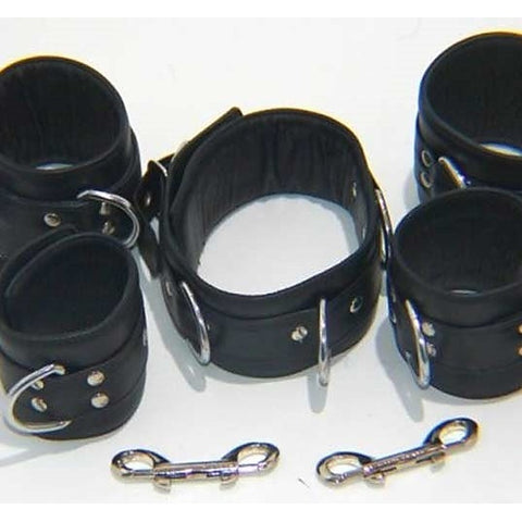 The Specialist Leather Bondage Set by Hell's Couture - Cuffs and Restraints