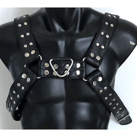 Luxurious Leather BDSM Harness by Hell's Couture - Cuffs and Restraints