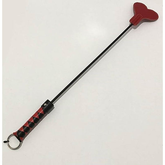LicksandLashes Leather Crop With Heart Shaped Paddle - Paddles And Slappers
