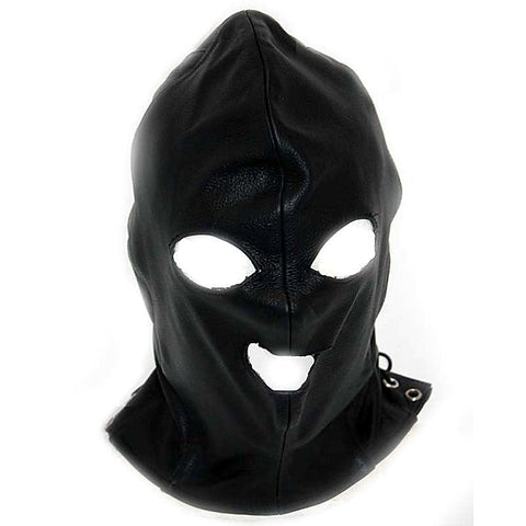 Leather Executioner Bondage Hood - Bondage Hoods