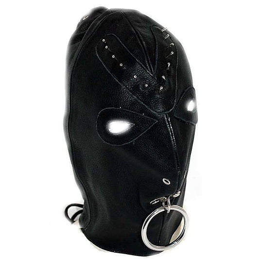 Leather Spiked Devil Hood