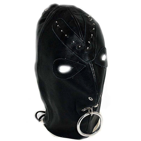 Leather Spiked Devil Hood - Bondage Hoods