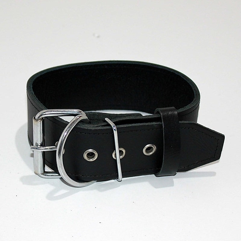 WHORE Leather Bondage Collar by Hell's Couture - Collars and Leads