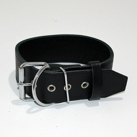 WHORE Leather Bondage Collar - Collars and Leads