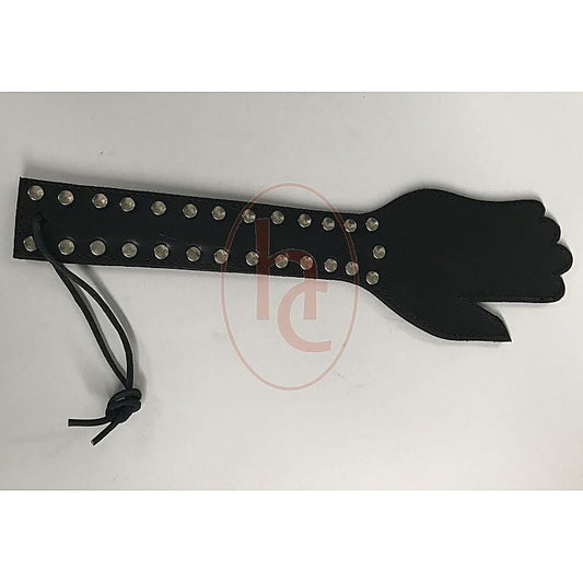 Puppy Cage Leather Hand Paddle - Paddles And Slappers