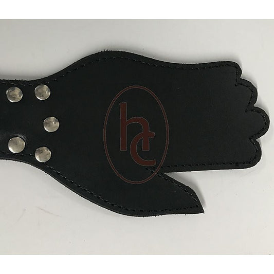 Puppy Cage Leather Hand Paddle - Paddles And Slappers