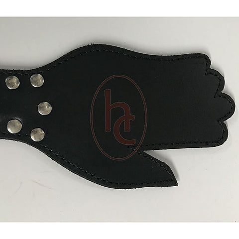 Puppy Cage Leather Hand Paddle - Paddles And Slappers