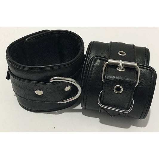 Luxurious BDSM Accessories - Handcrafted Bullish Leather Cuffs