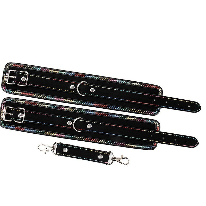 Color Thread Wrist and Ankle Cuffs by BDStyle - Cuffs and Restraints