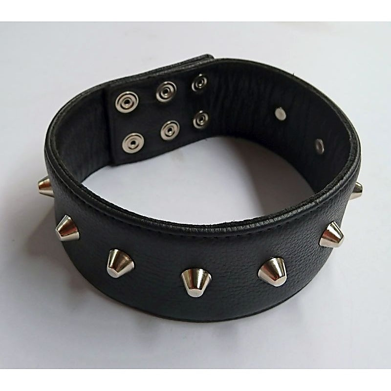 Premium Spiked Slave Collar by Hell's Couture - Collars and Leads
